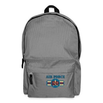 Vintage US Air Force USAF 80 Geschenk Military - Rucksack - Mittelgrau - Vorne