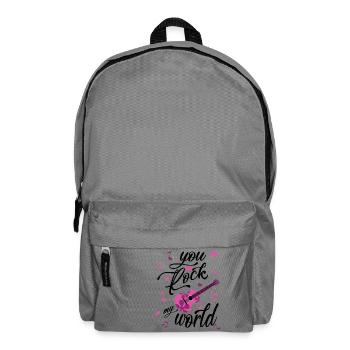 You Rock My World - Rucksack - Mittelgrau - Vorne