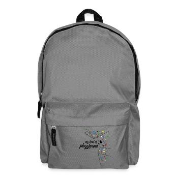 my kind of PLAYGROUND - climbing wall T-shirt - Backpack - elephant grey - Front