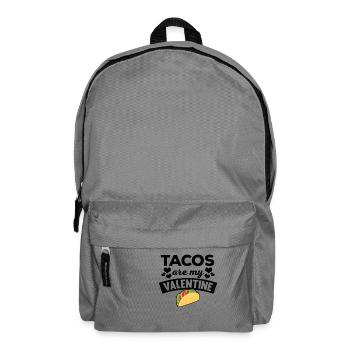 Lustige Tacos sind mein Valentinsgruß-T-Shirt - Rucksack - Mittelgrau - Vorne