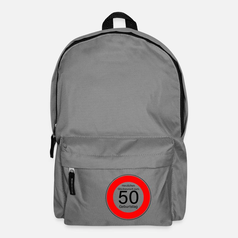 50 Geburtstag - Rucksack - Mittelgrau