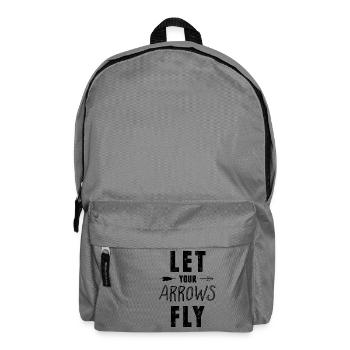 Archery Bow Bow Gift Birthday - Backpack - elephant grey - Front