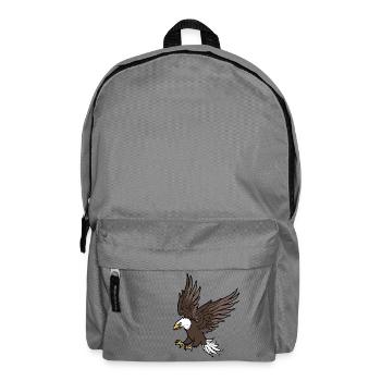 Adler greift an - Rucksack - Mittelgrau - Vorne