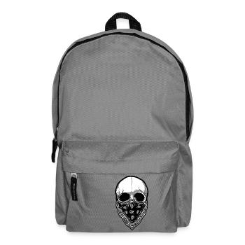Skull with cloth - Backpack - elephant grey - Front