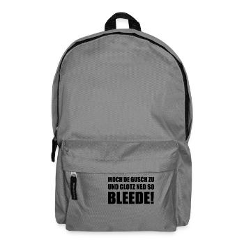Phrase amusante Ossi saxon dialecte Saxe - Sac à dos - gris éléphant - Devant