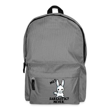 Sarcasm Irony Sarcastic Gift - Backpack - elephant grey - Front