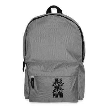 La vie est meilleure avec un bassiste - Sac à dos - gris éléphant - Devant