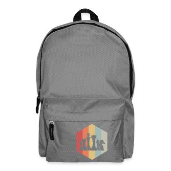 Schach - Rucksack - Mittelgrau - Vorne