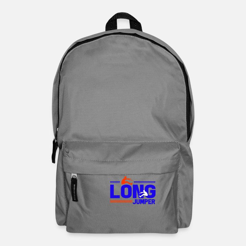 Idée de cadeau de saut triple saut en longueur - Sac à dos - gris éléphant