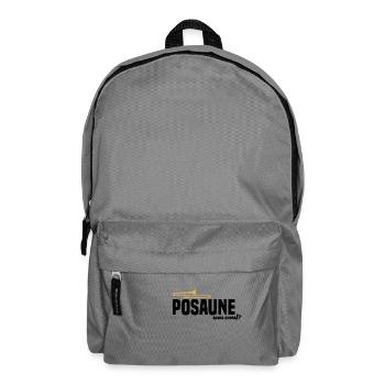 Trombone trombone music Funny sayings gift - Backpack - elephant grey - Front
