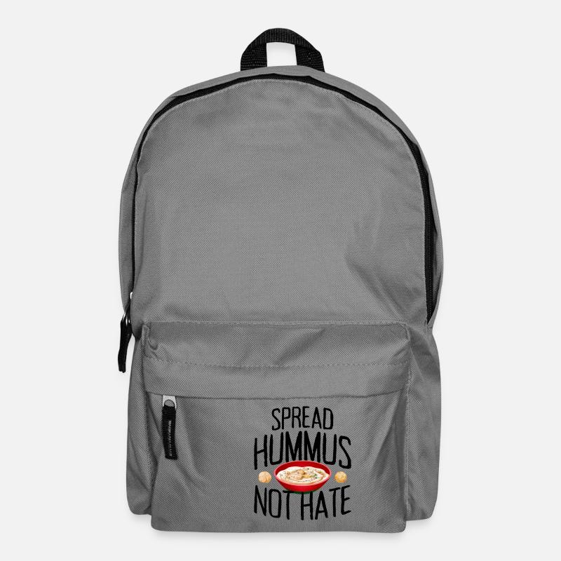 Spread Hummus Not Hate Vegan Geschenk Für Veganer - Rucksack - Mittelgrau