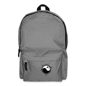 Panda Yin Yang Shirt mit Bambus - Rucksack - Mittelgrau - Vorne