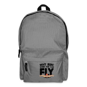 Schwimmen Schwimmer Geschenk - Rucksack - Mittelgrau - Vorne