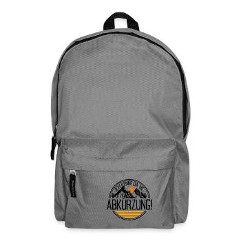 Mountainbike Ich Kenne Da Ne Abkürzung MTB Radtour - Rucksack - Mittelgrau - Vorne