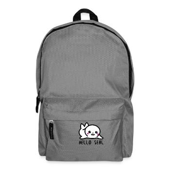 Hello Seal - Rucksack - Mittelgrau - Vorne