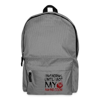 Maine coon cat - Backpack - elephant grey - Front