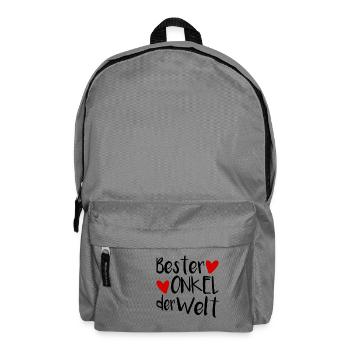 Bester Onkel - Rucksack - Mittelgrau - Vorne