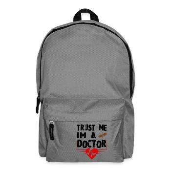 Bin Arzt - Rucksack - Mittelgrau - Vorne
