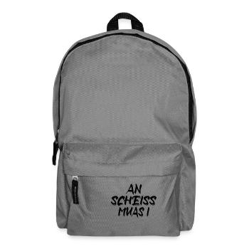 An scheiß muas i bayrisch - Rucksack - Mittelgrau - Vorne