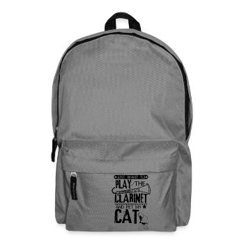 Clarinette chat - Sac à dos - gris éléphant - Devant