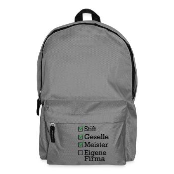 Stift Geselle Meister - Rucksack - Mittelgrau - Vorne