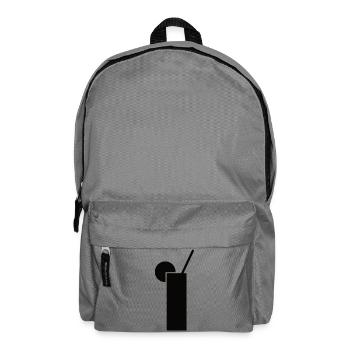 Drink design in black - Backpack - elephant grey - Front