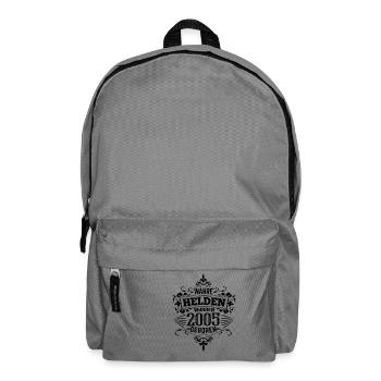 Wahre Helden wurden 2005 geboren - Rucksack - Mittelgrau - Vorne