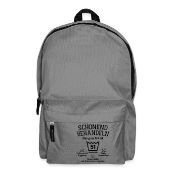 51. Geburtstag Schonend Behandeln 51 Teil Ist 51 - Rucksack - Mittelgrau - Vorne