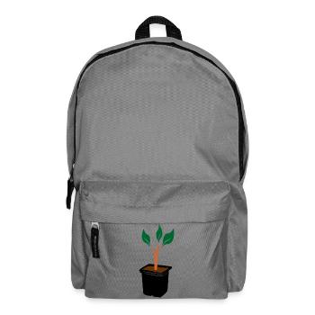 Zuschnitt in der Farbe der Zuchtschale - Rucksack - Mittelgrau - Vorne