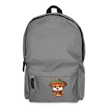 Cinco de Mayo Hamster: Süßer Mariachi-Gitarrist - Rucksack - Mittelgrau - Vorne