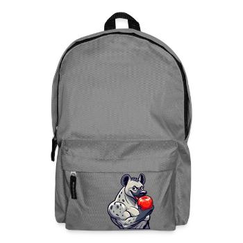 Hyène aime la pomme après le fitness - Sac à dos - gris éléphant - Devant