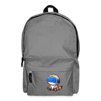 Cute Sloth VR Gamer Virtual Reality Cartoon - Backpack - elephant grey - Front