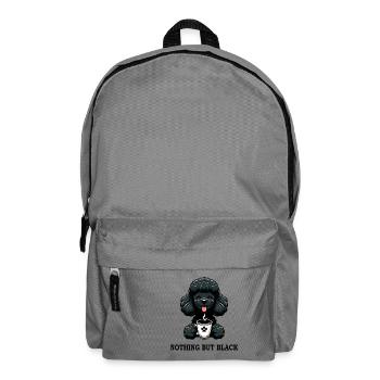 Schwarzer Pudel Kaffee Nothing But Black - Rucksack - Mittelgrau - Vorne