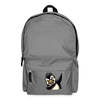 Penguin Dab Dabbing Cool - Backpack - elephant grey - Front