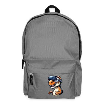 Drôle Dino T-Rex Réalité virtuelle VR Fun - Sac à dos - gris éléphant - Devant