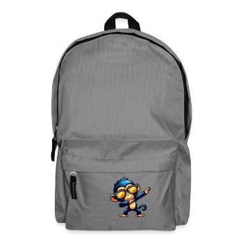 Schimpanse Dabbing Cool Affe Tanzend - Rucksack - Mittelgrau - Vorne