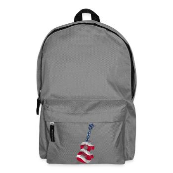 Hawaiian Ukulele Uke American Flag - Rucksack - Mittelgrau - Vorne