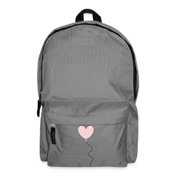 Valentinstag Pink Heart, Valentinstag - Rucksack - Mittelgrau - Vorne