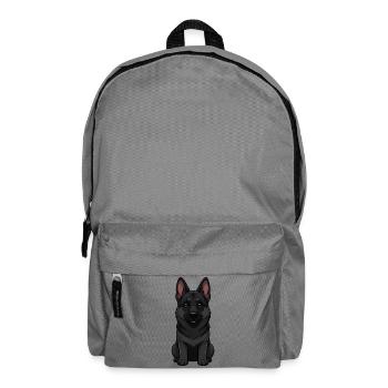 Cadeau berger allemand Berger Noir - Sac à dos - gris éléphant - Devant