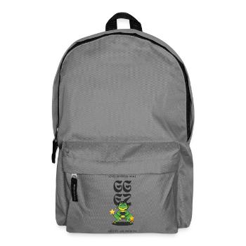 Frog Player Level Up - Backpack - elephant grey - Front