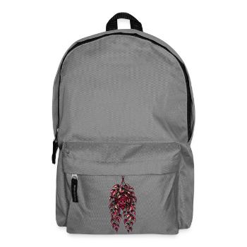 Neon Hängepothos – Dark Botanical Design - Rucksack - Mittelgrau - Vorne
