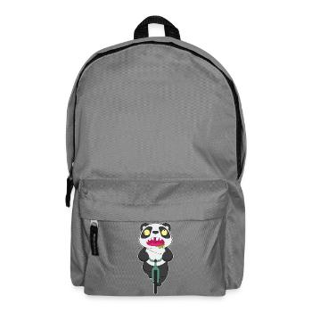 Panda Halloween Fahrrad - Rucksack - Mittelgrau - Vorne