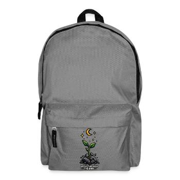 Grow in the Dark – Pixel-Art-Design - Rucksack - Mittelgrau - Vorne
