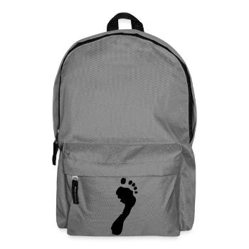 Fussabdruck - Rucksack - Mittelgrau - Vorne