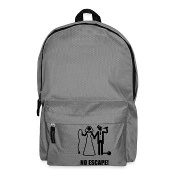Pas d’échappatoire! (Mariage / Marié / Enterrement de vie de garçon) - Sac à dos - gris éléphant - Devant