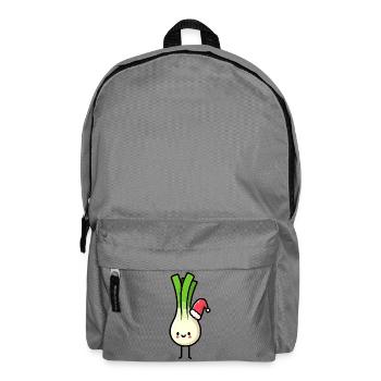 Kawaii Leek Santa Claus - Backpack - elephant grey - Front