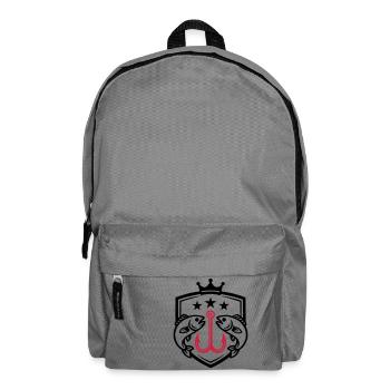Angelhaken Fische Symbol - Rucksack - Mittelgrau - Vorne