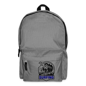 Surfeur symbole surfeur - Sac à dos - gris éléphant - Devant