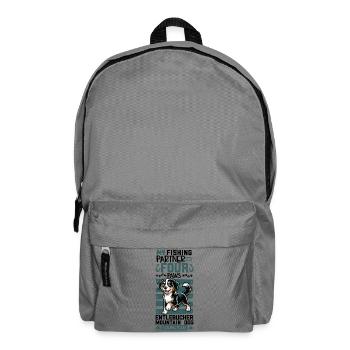 Angeln und Estnische Bracke - Rucksack - Mittelgrau - Vorne