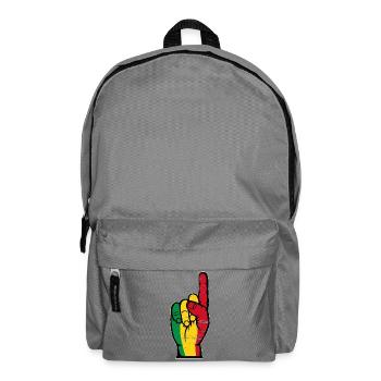 Drapeau du Mali numéro 1 utilisé - Sac à dos - gris éléphant - Devant
